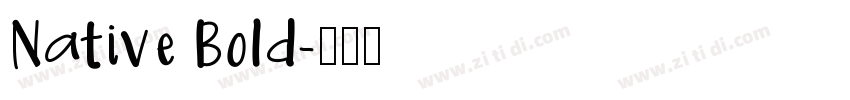 Native Bold字体转换